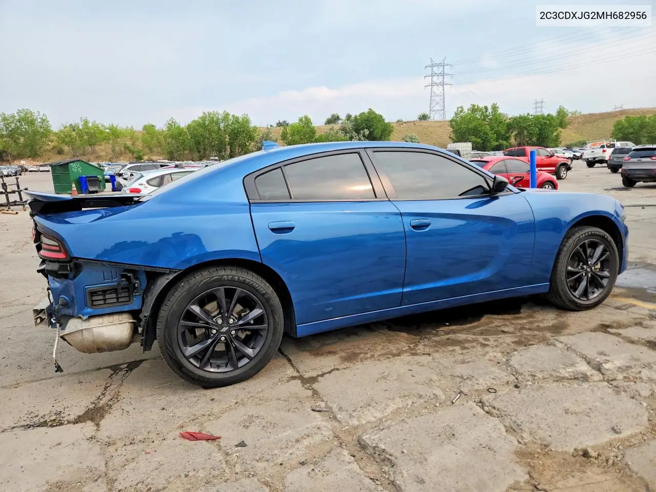 2021 Dodge Charger Sxt VIN: 2C3CDXJG2MH682956 Lot: 58480526