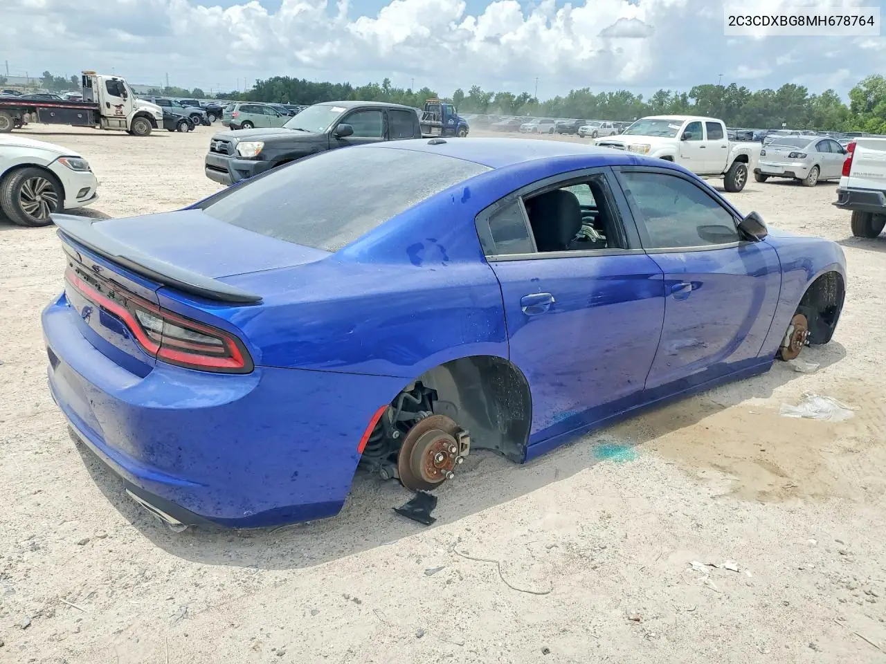 2021 Dodge Charger Sxt VIN: 2C3CDXBG8MH678764 Lot: 58744146