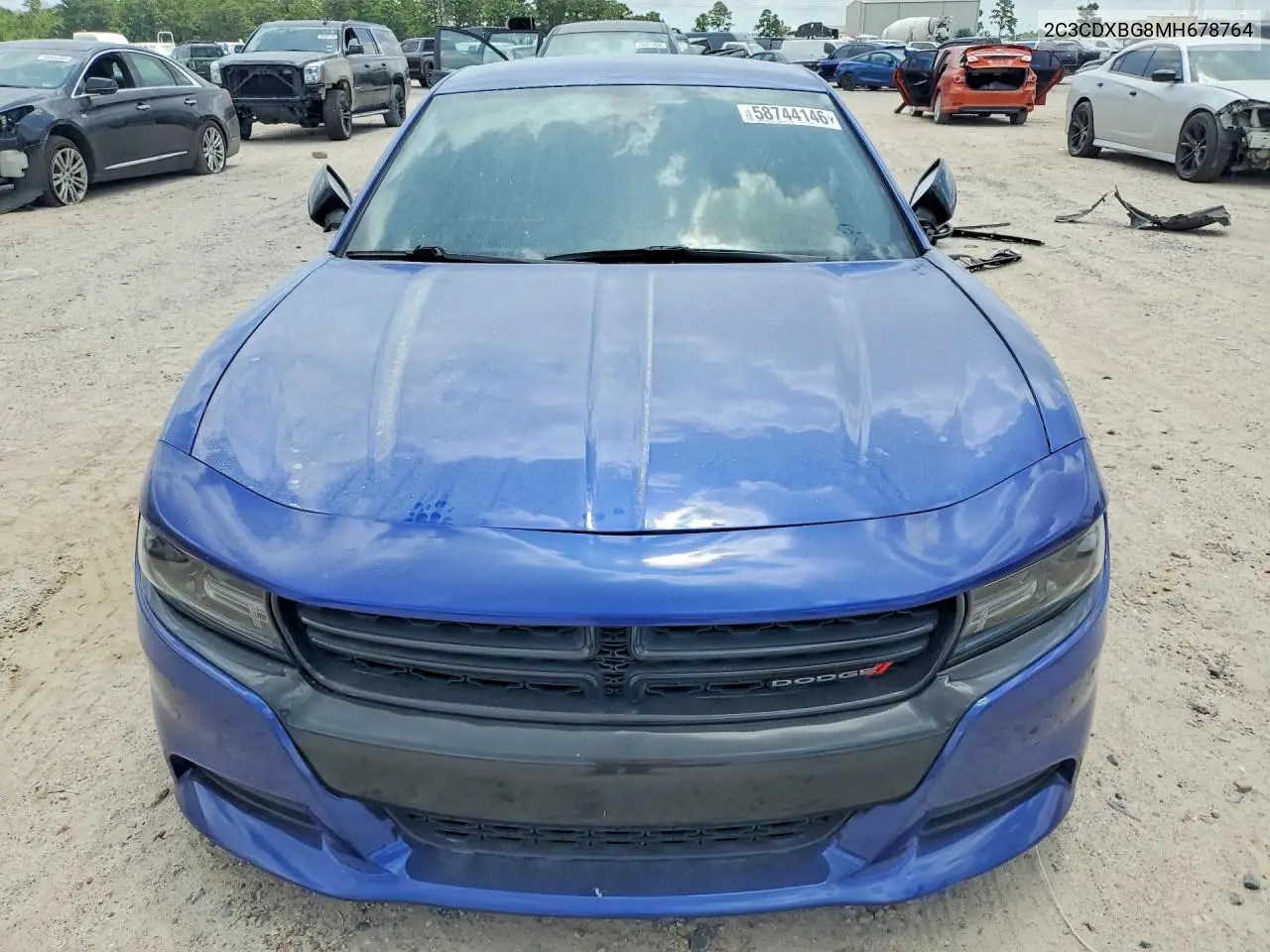 2021 Dodge Charger Sxt VIN: 2C3CDXBG8MH678764 Lot: 58744146