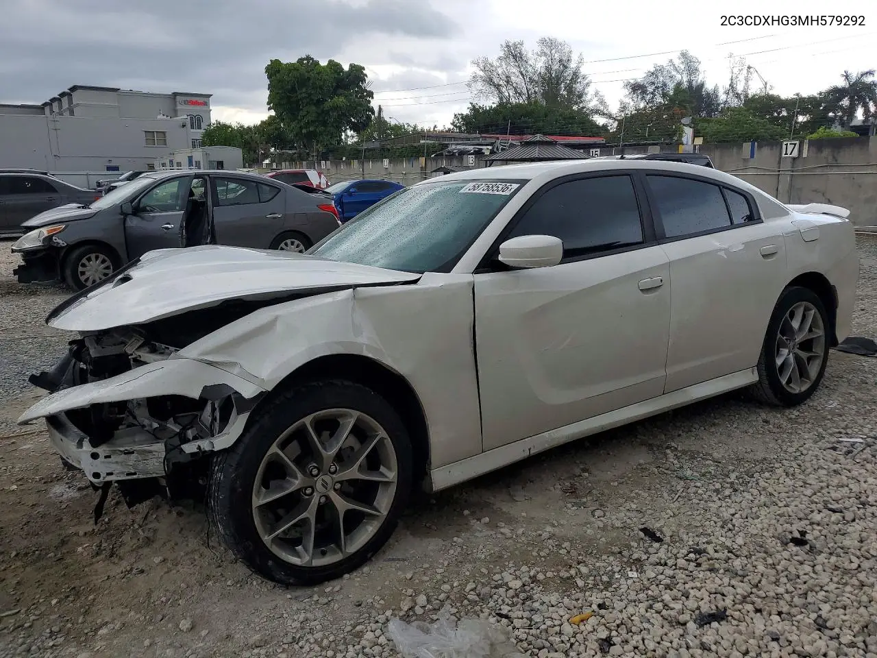 2021 Dodge Charger Gt VIN: 2C3CDXHG3MH579292 Lot: 58758536
