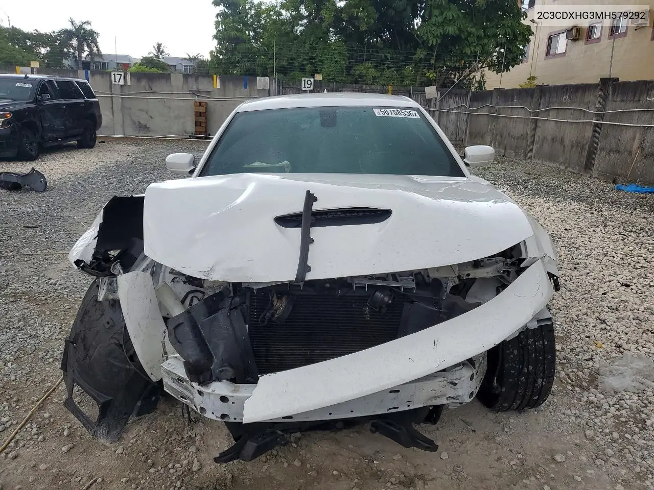 2021 Dodge Charger Gt VIN: 2C3CDXHG3MH579292 Lot: 58758536
