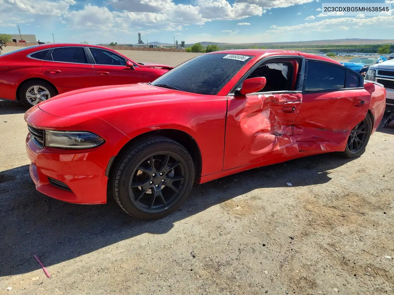 2021 Dodge Charger Sxt VIN: 2C3CDXBG5MH638545 Lot: 59660496