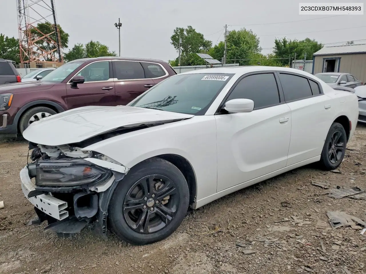 2021 Dodge Charger Sxt VIN: 2C3CDXBG7MH548393 Lot: 60999006