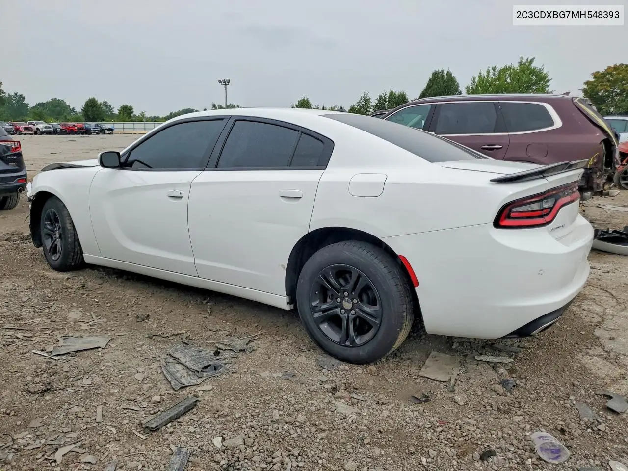 2021 Dodge Charger Sxt VIN: 2C3CDXBG7MH548393 Lot: 60999006