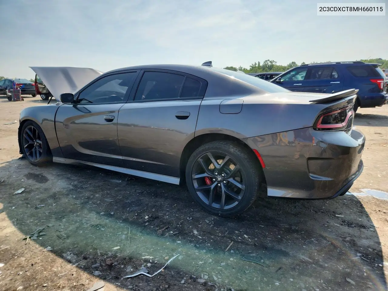 2021 Dodge Charger R/T VIN: 2C3CDXCT8MH660115 Lot: 61023736