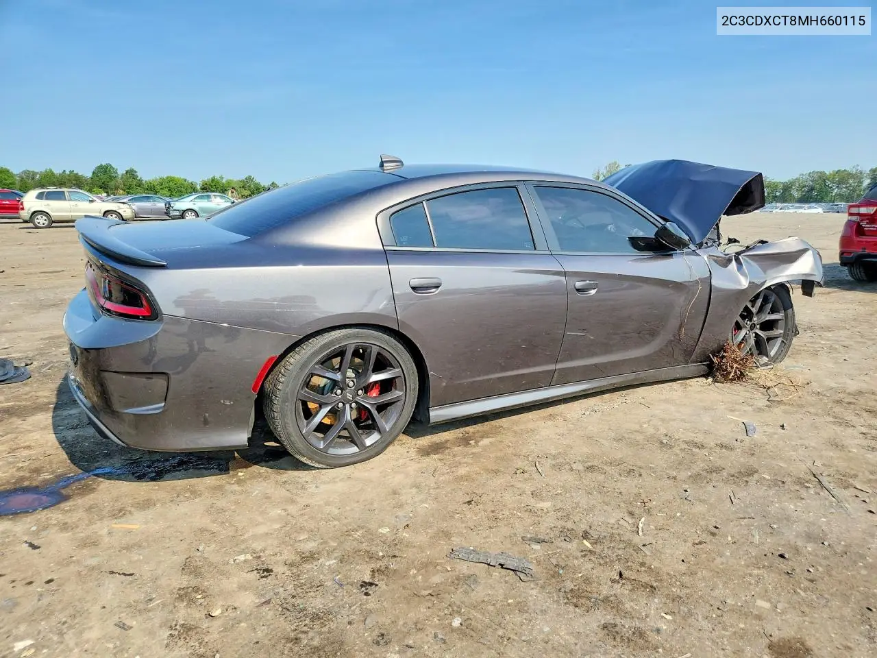 2021 Dodge Charger R/T VIN: 2C3CDXCT8MH660115 Lot: 61023736