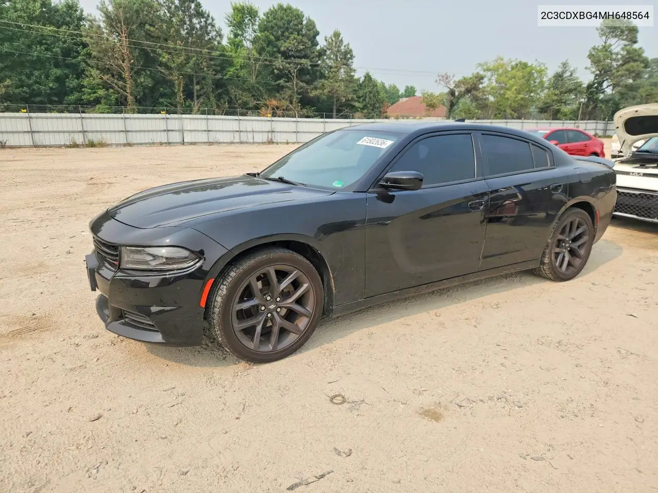 2021 Dodge Charger Sxt VIN: 2C3CDXBG4MH648564 Lot: 61502636