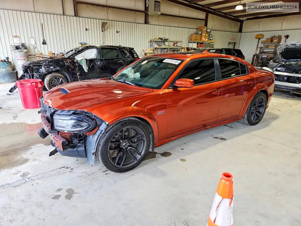 2021 Dodge Charger Scat Pack VIN: 2C3CDXGJ4MH628514 Lot: 61728146