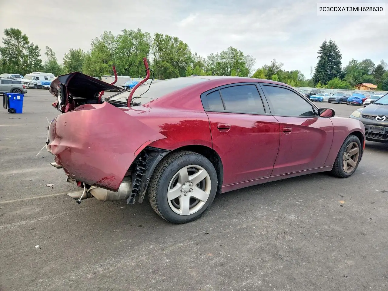 2021 Dodge Charger Police VIN: 2C3CDXAT3MH628630 Lot: 61777776