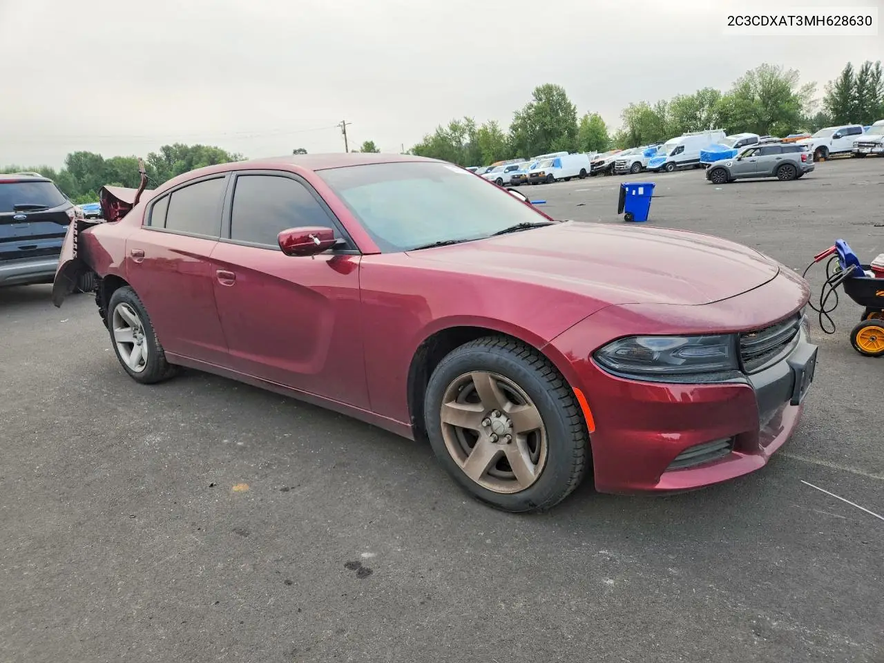 2021 Dodge Charger Police VIN: 2C3CDXAT3MH628630 Lot: 61777776