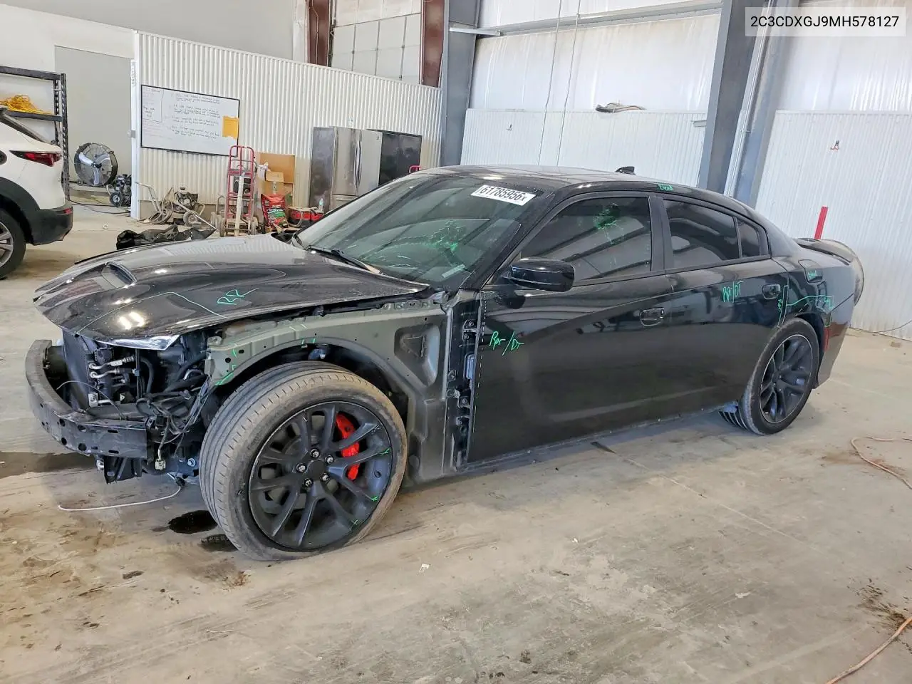2021 Dodge Charger Scat Pack VIN: 2C3CDXGJ9MH578127 Lot: 61785956