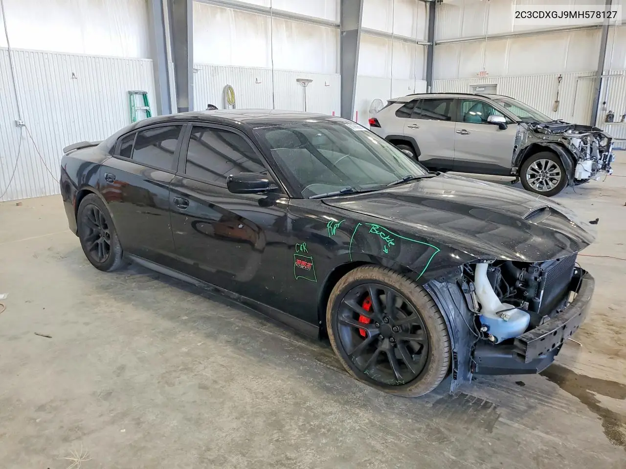 2021 Dodge Charger Scat Pack VIN: 2C3CDXGJ9MH578127 Lot: 61785956
