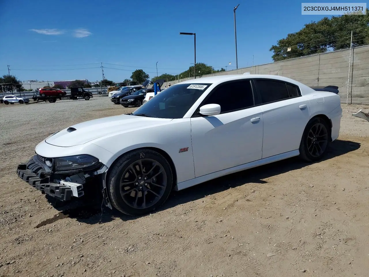 2021 Dodge Charger Scat Pack VIN: 2C3CDXGJ4MH511371 Lot: 61912556
