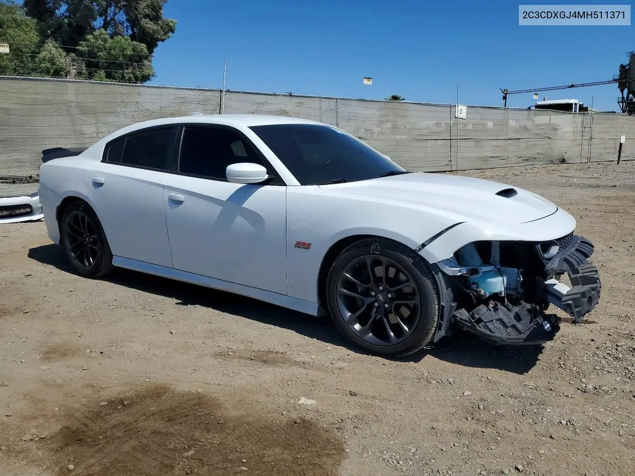 2021 Dodge Charger Scat Pack VIN: 2C3CDXGJ4MH511371 Lot: 61912556