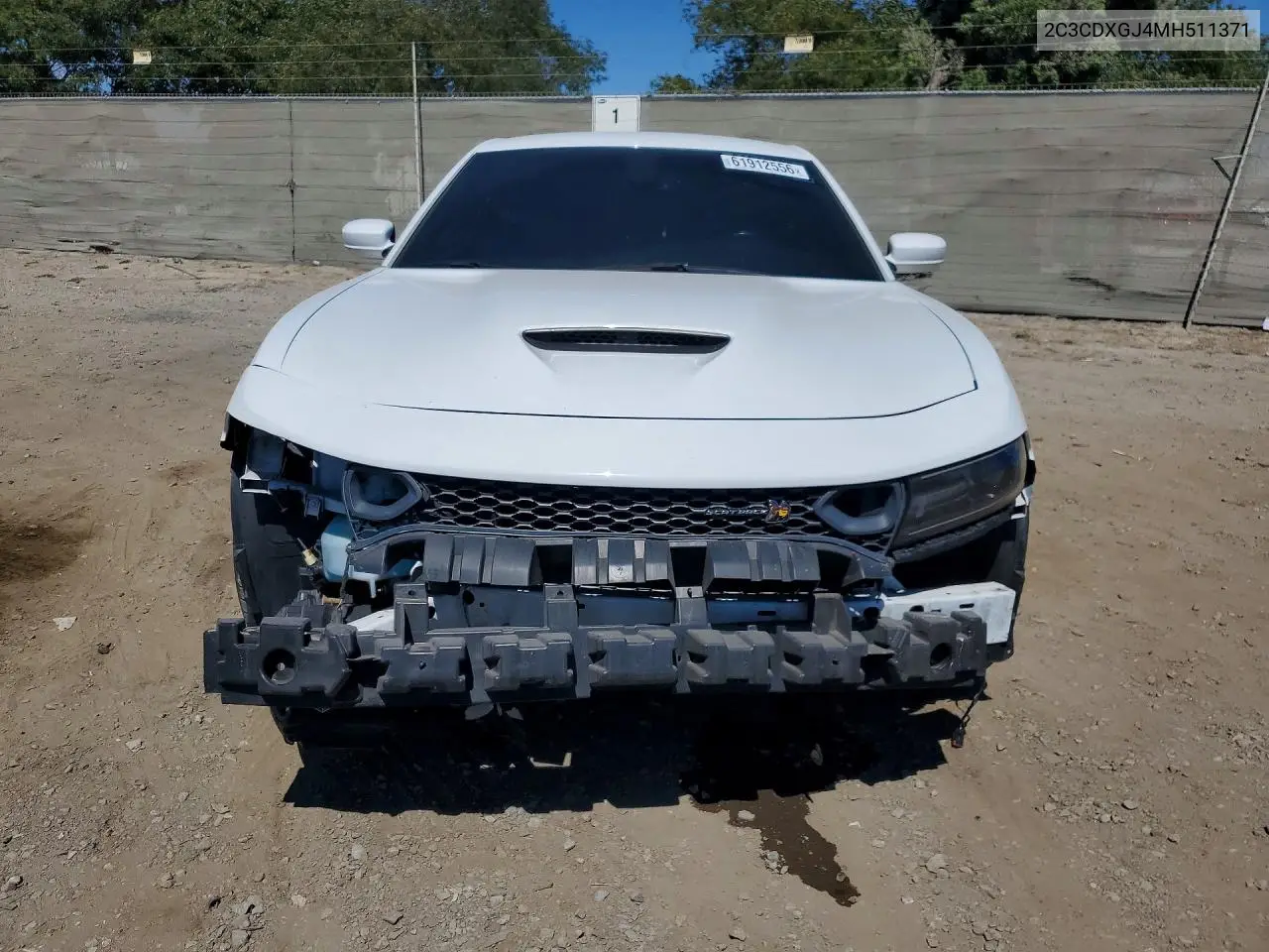 2021 Dodge Charger Scat Pack VIN: 2C3CDXGJ4MH511371 Lot: 61912556