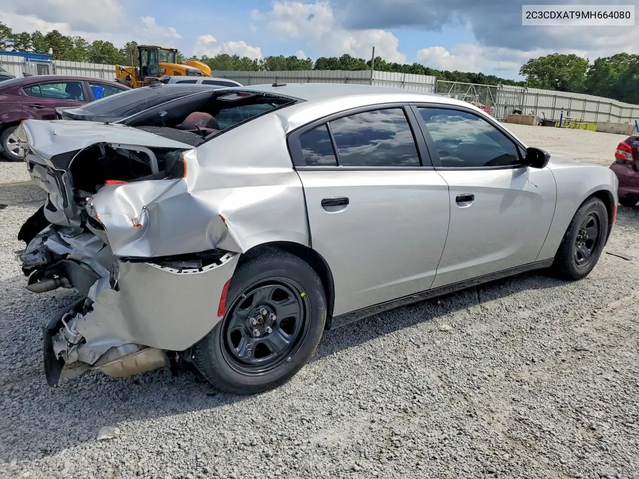2021 Dodge Charger Police VIN: 2C3CDXAT9MH664080 Lot: 62163526
