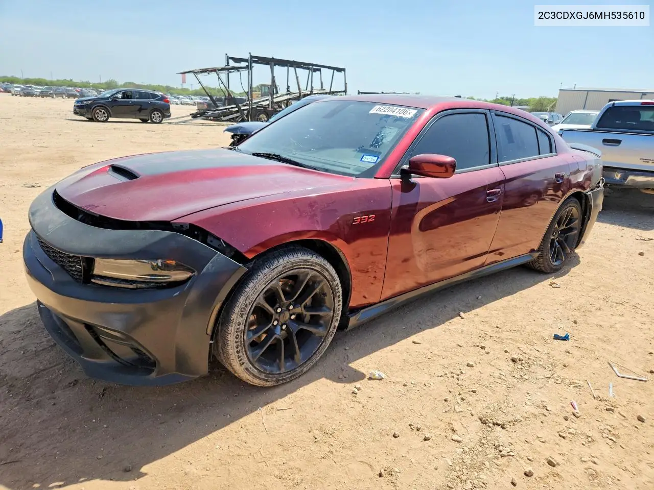 2021 Dodge Charger Scat Pack VIN: 2C3CDXGJ6MH535610 Lot: 62204106