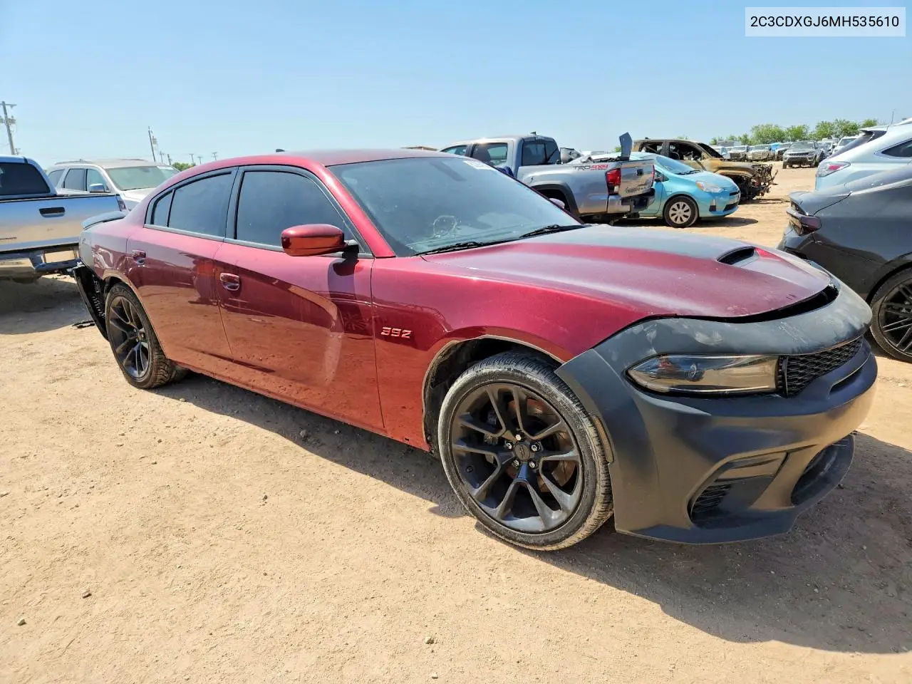 2021 Dodge Charger Scat Pack VIN: 2C3CDXGJ6MH535610 Lot: 62204106