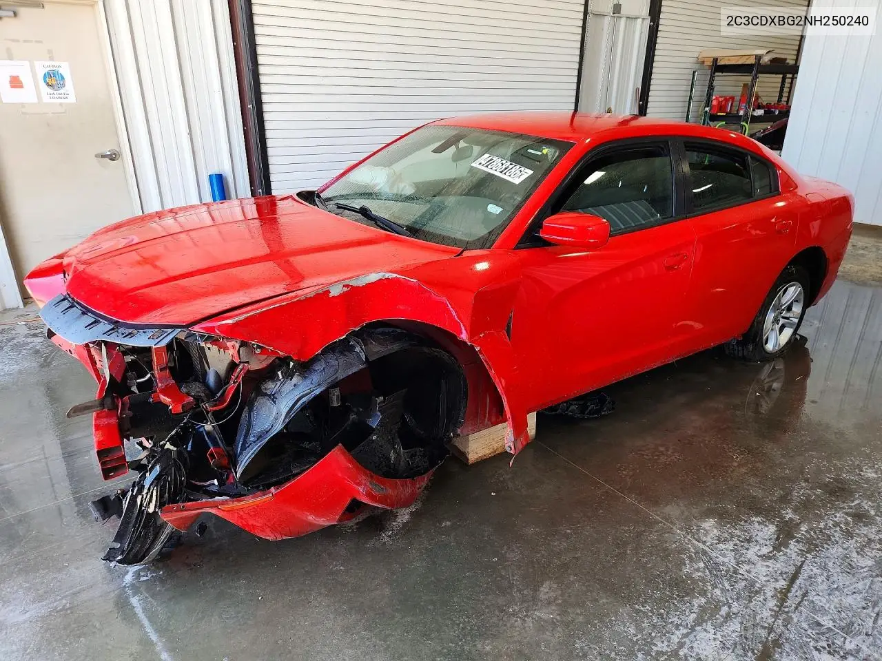 2022 Dodge Charger Sxt VIN: 2C3CDXBG2NH250240 Lot: 47868186