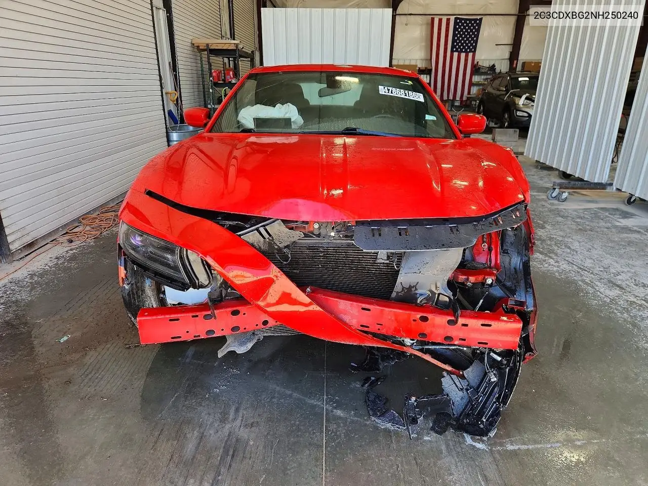 2022 Dodge Charger Sxt VIN: 2C3CDXBG2NH250240 Lot: 47868186