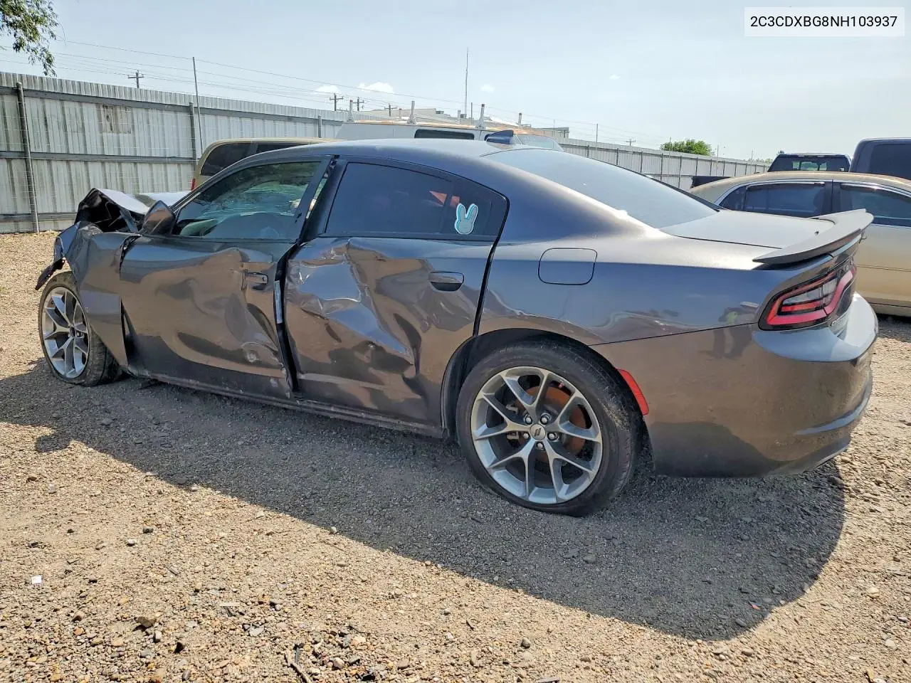 2022 Dodge Charger Sxt VIN: 2C3CDXBG8NH103937 Lot: 58470186