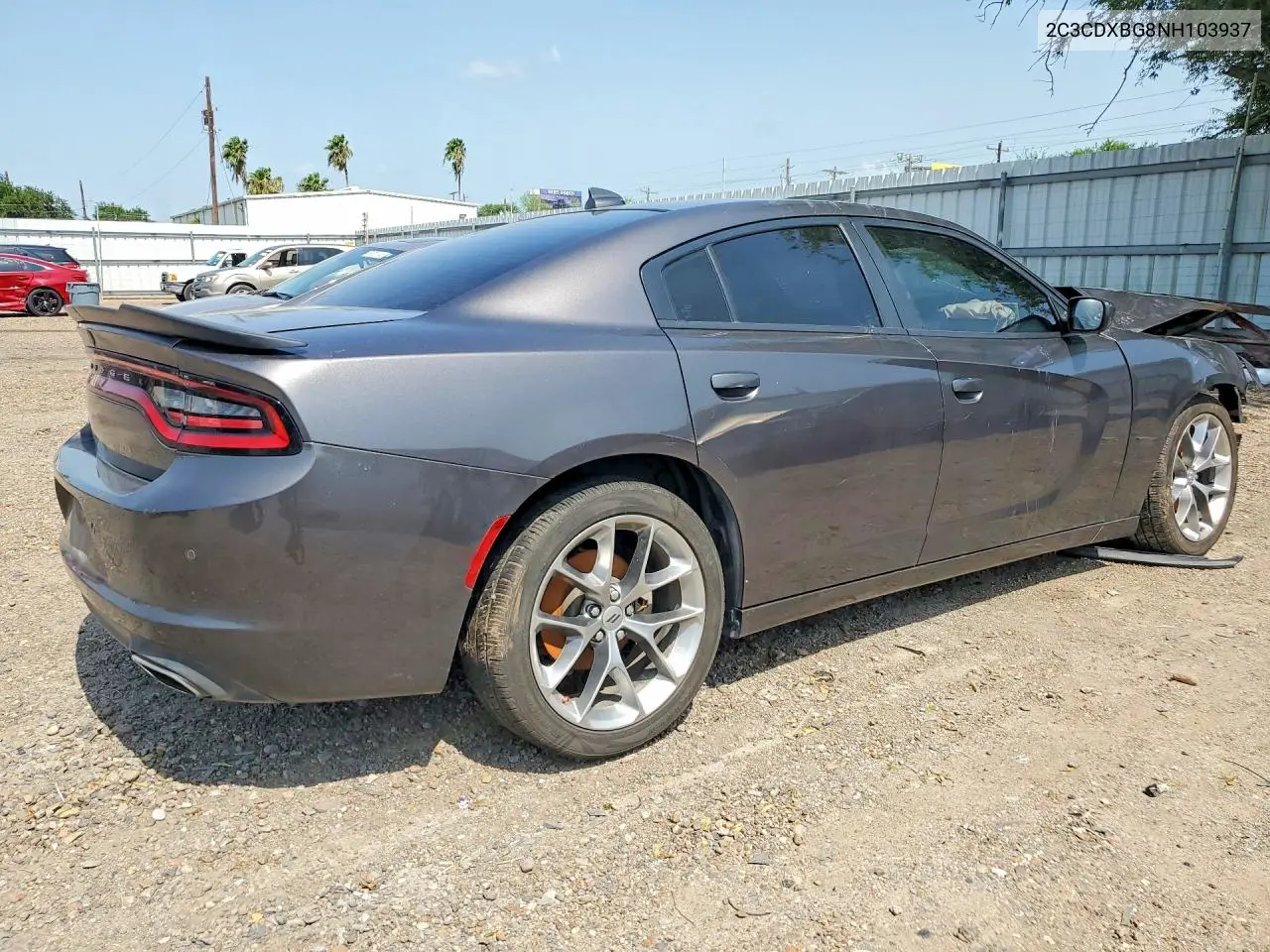 2022 Dodge Charger Sxt VIN: 2C3CDXBG8NH103937 Lot: 58470186