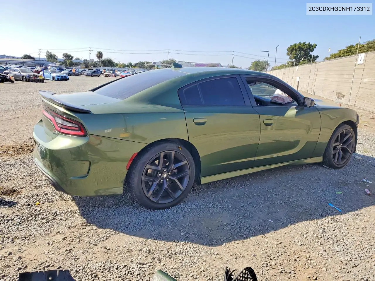 2022 Dodge Charger Gt VIN: 2C3CDXHG0NH173312 Lot: 58693966