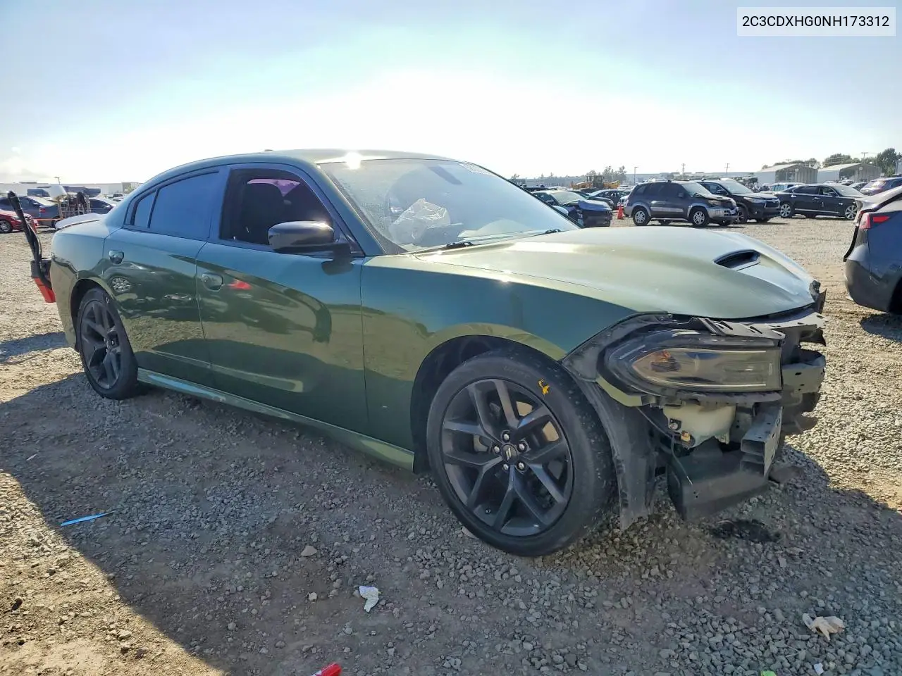 2022 Dodge Charger Gt VIN: 2C3CDXHG0NH173312 Lot: 58693966
