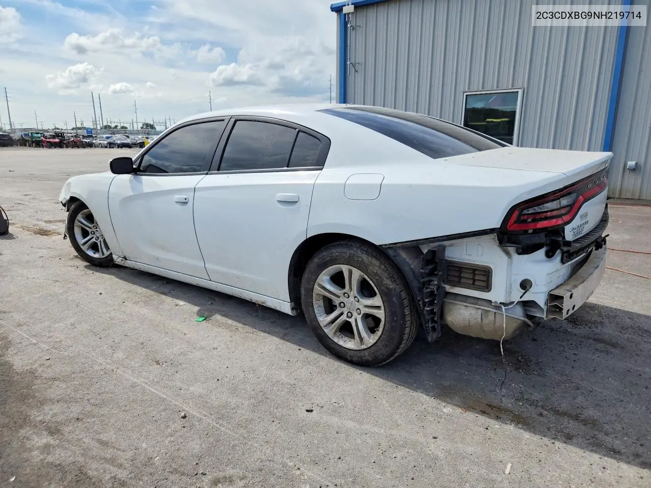 2022 Dodge Charger Sxt VIN: 2C3CDXBG9NH219714 Lot: 59266866
