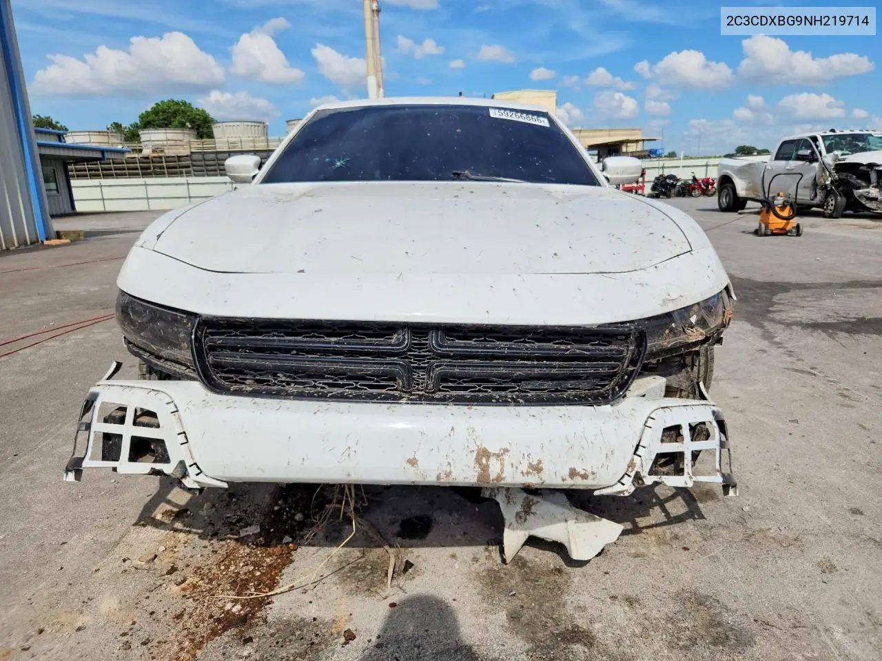 2022 Dodge Charger Sxt VIN: 2C3CDXBG9NH219714 Lot: 59266866