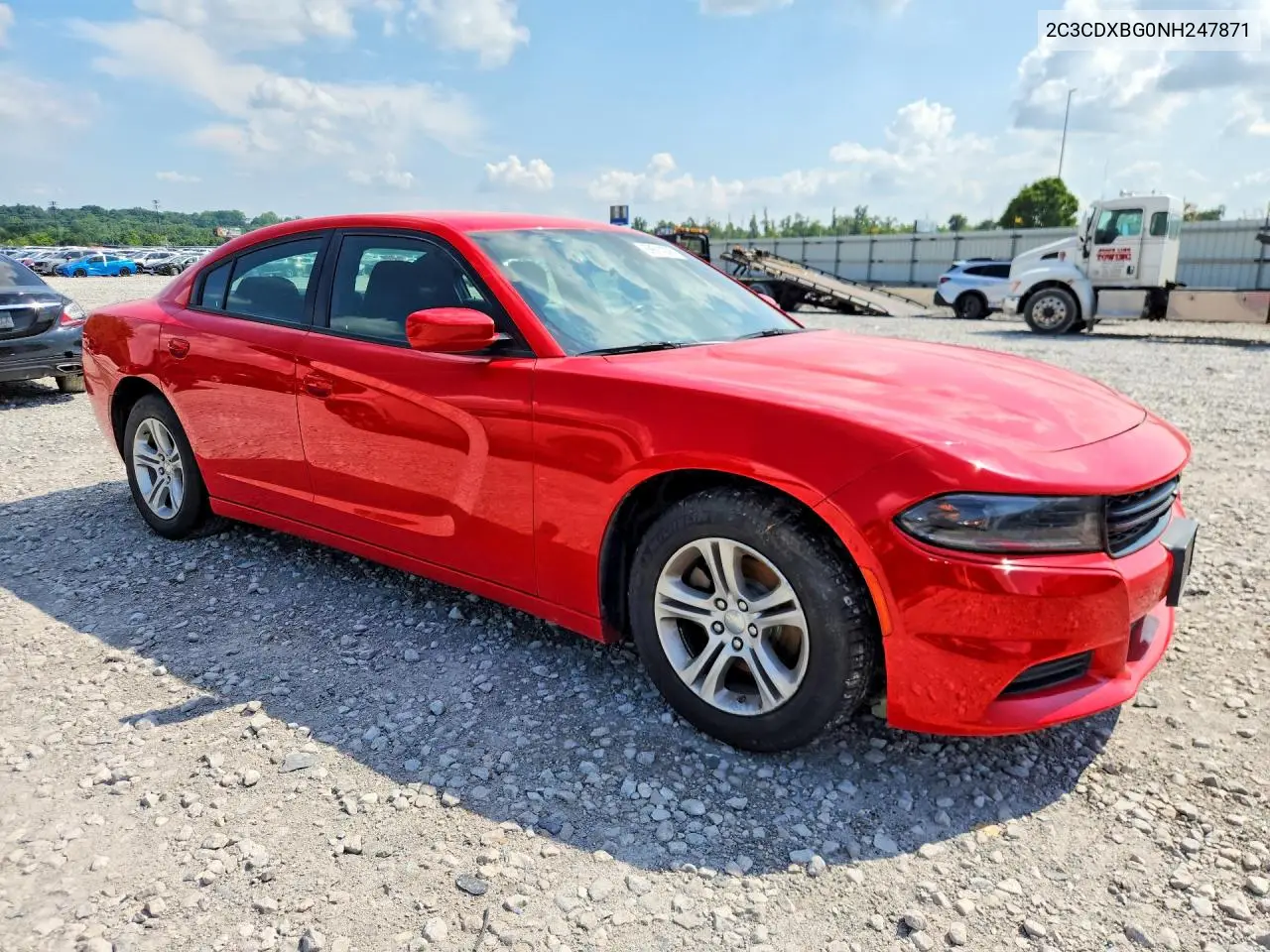 2022 Dodge Charger Sxt VIN: 2C3CDXBG0NH247871 Lot: 59614306