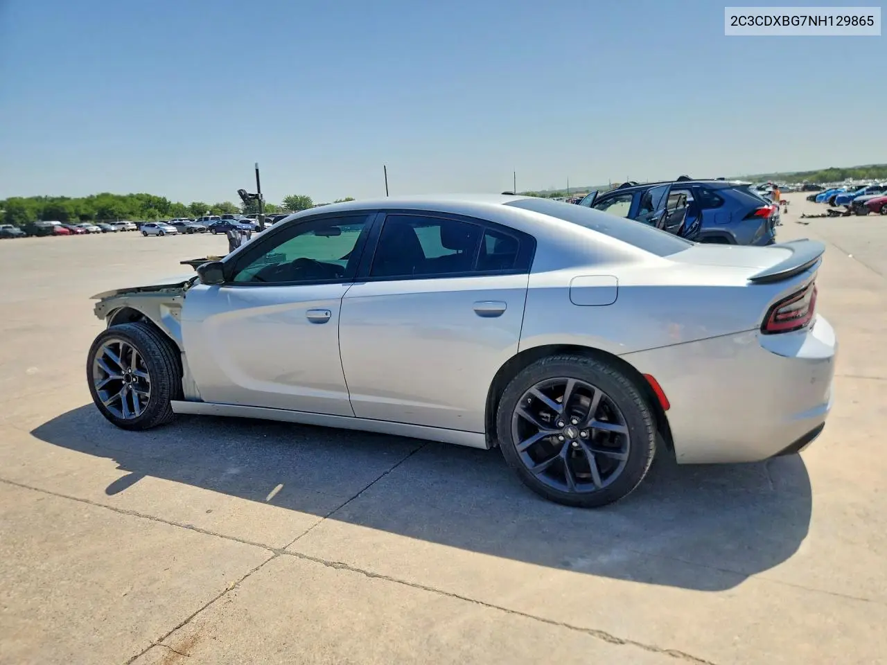 2022 Dodge Charger Sxt VIN: 2C3CDXBG7NH129865 Lot: 61050176