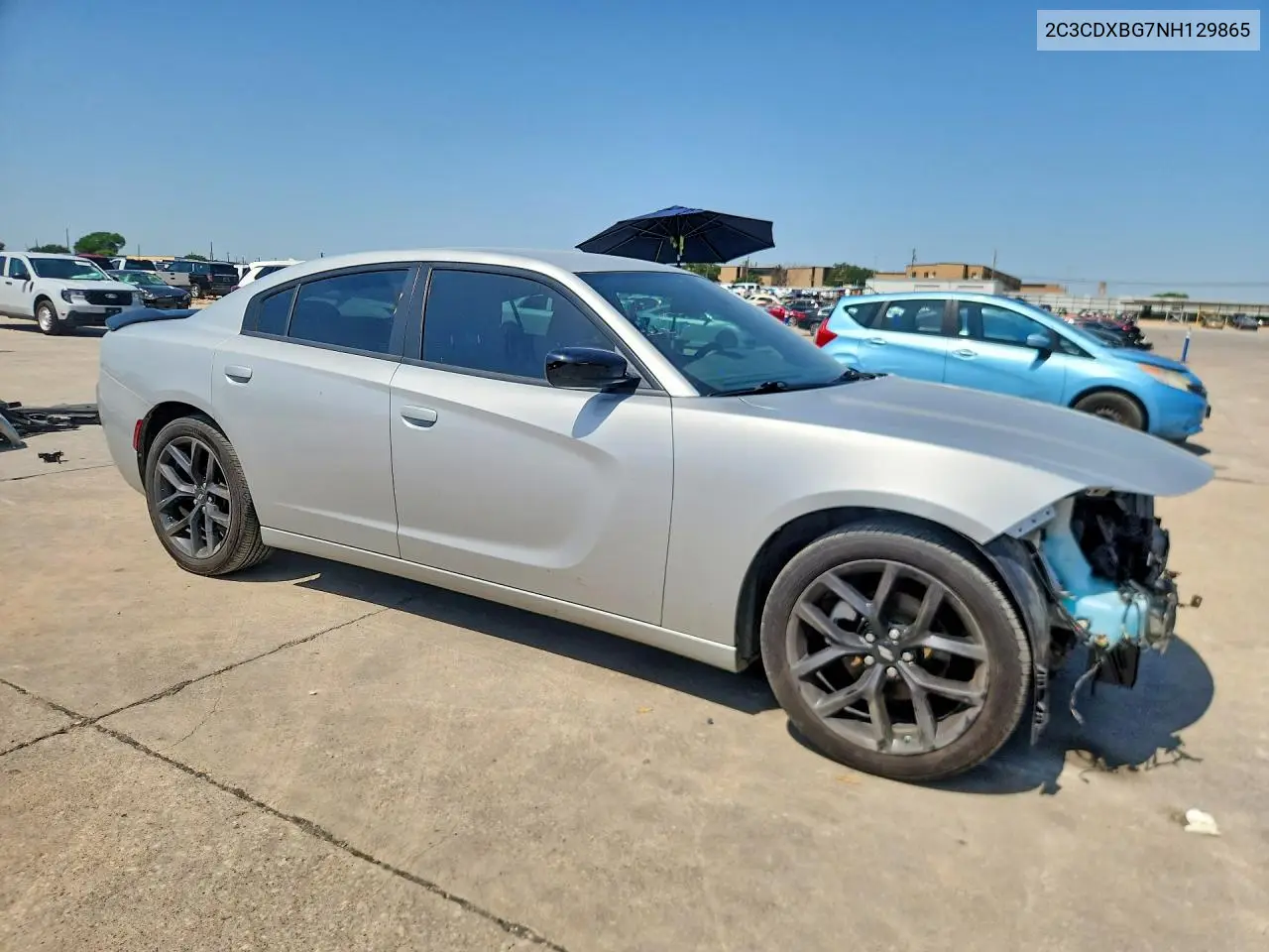 2022 Dodge Charger Sxt VIN: 2C3CDXBG7NH129865 Lot: 61050176