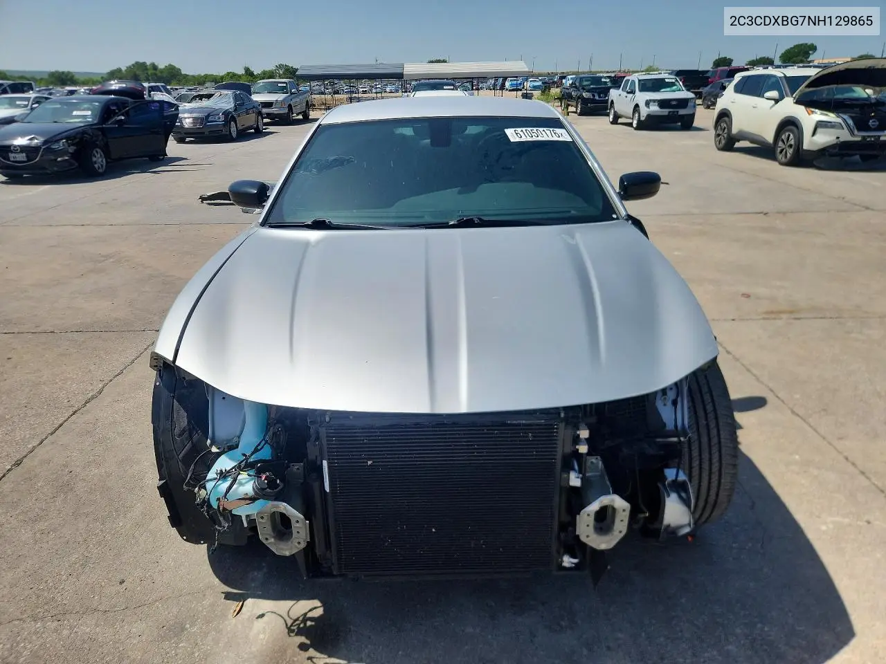 2022 Dodge Charger Sxt VIN: 2C3CDXBG7NH129865 Lot: 61050176