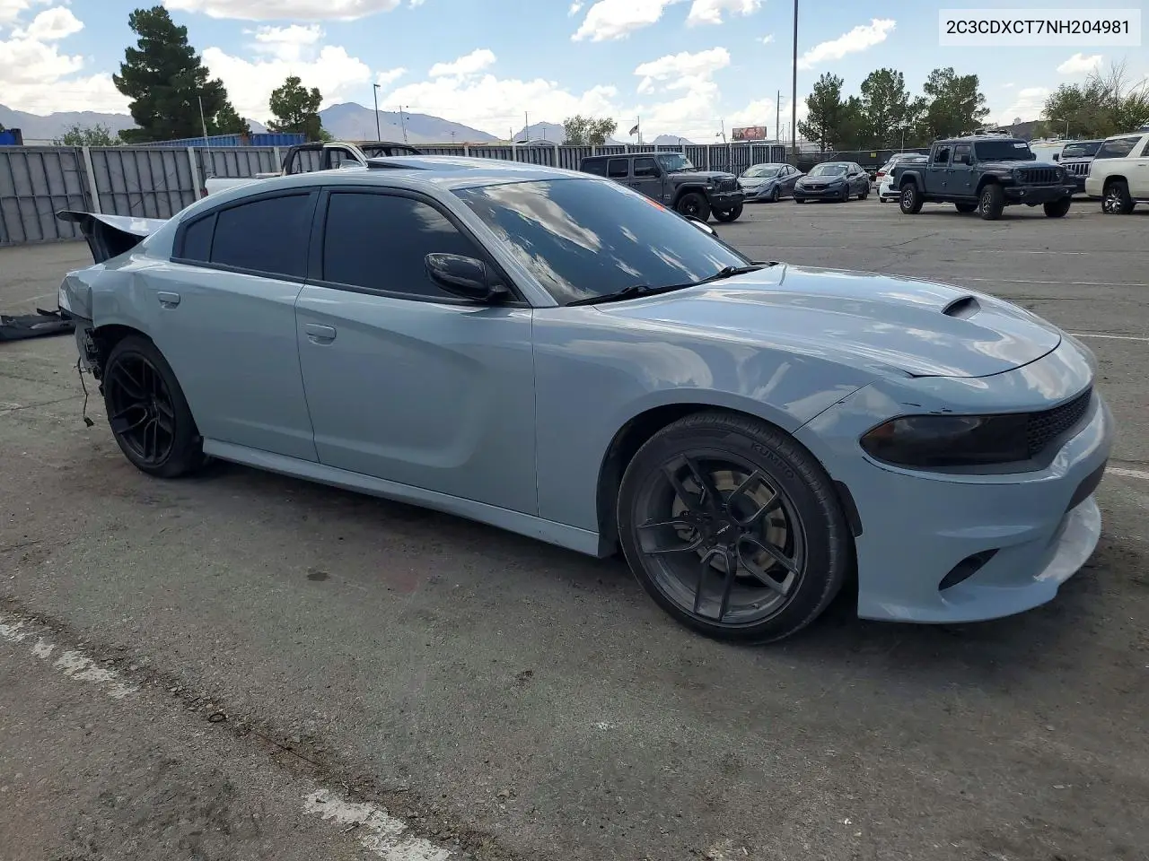 2022 Dodge Charger R/T VIN: 2C3CDXCT7NH204981 Lot: 61188086