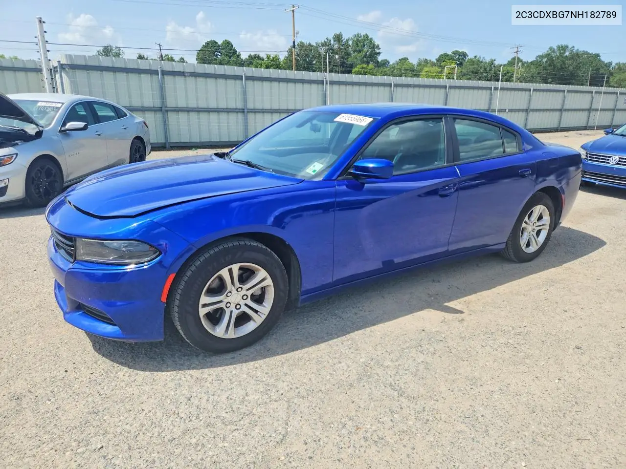 2022 Dodge Charger Sxt VIN: 2C3CDXBG7NH182789 Lot: 61555966