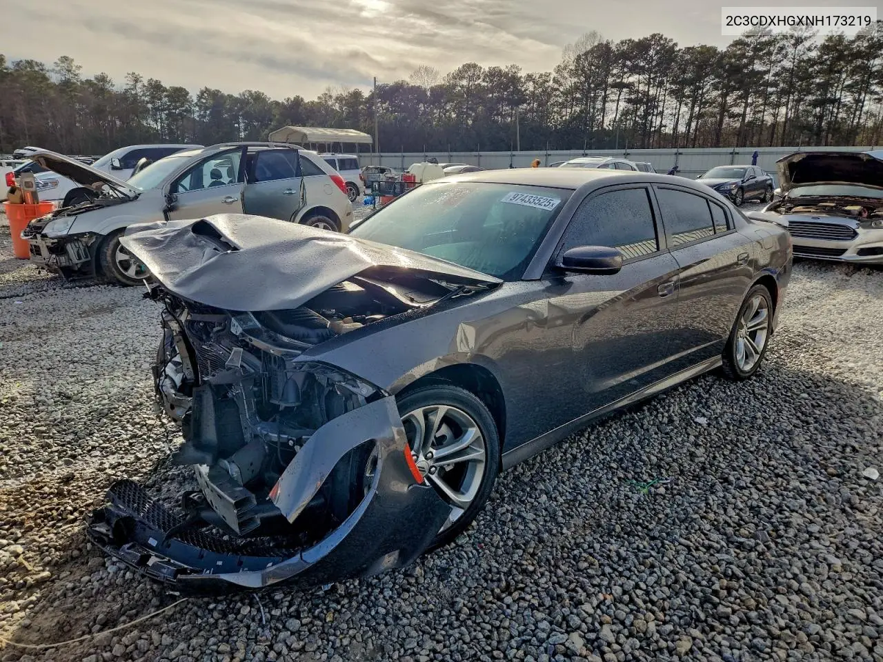 2C3CDXHGXNH173219 2022 Dodge Charger Gt