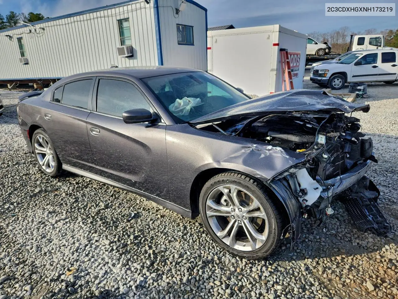 2C3CDXHGXNH173219 2022 Dodge Charger Gt