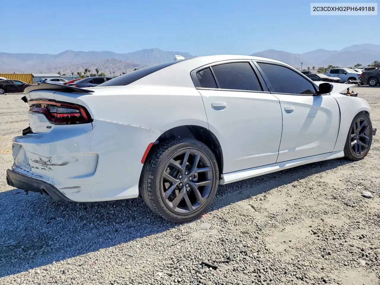 2023 Dodge Charger Gt VIN: 2C3CDXHG2PH649188 Lot: 56736856