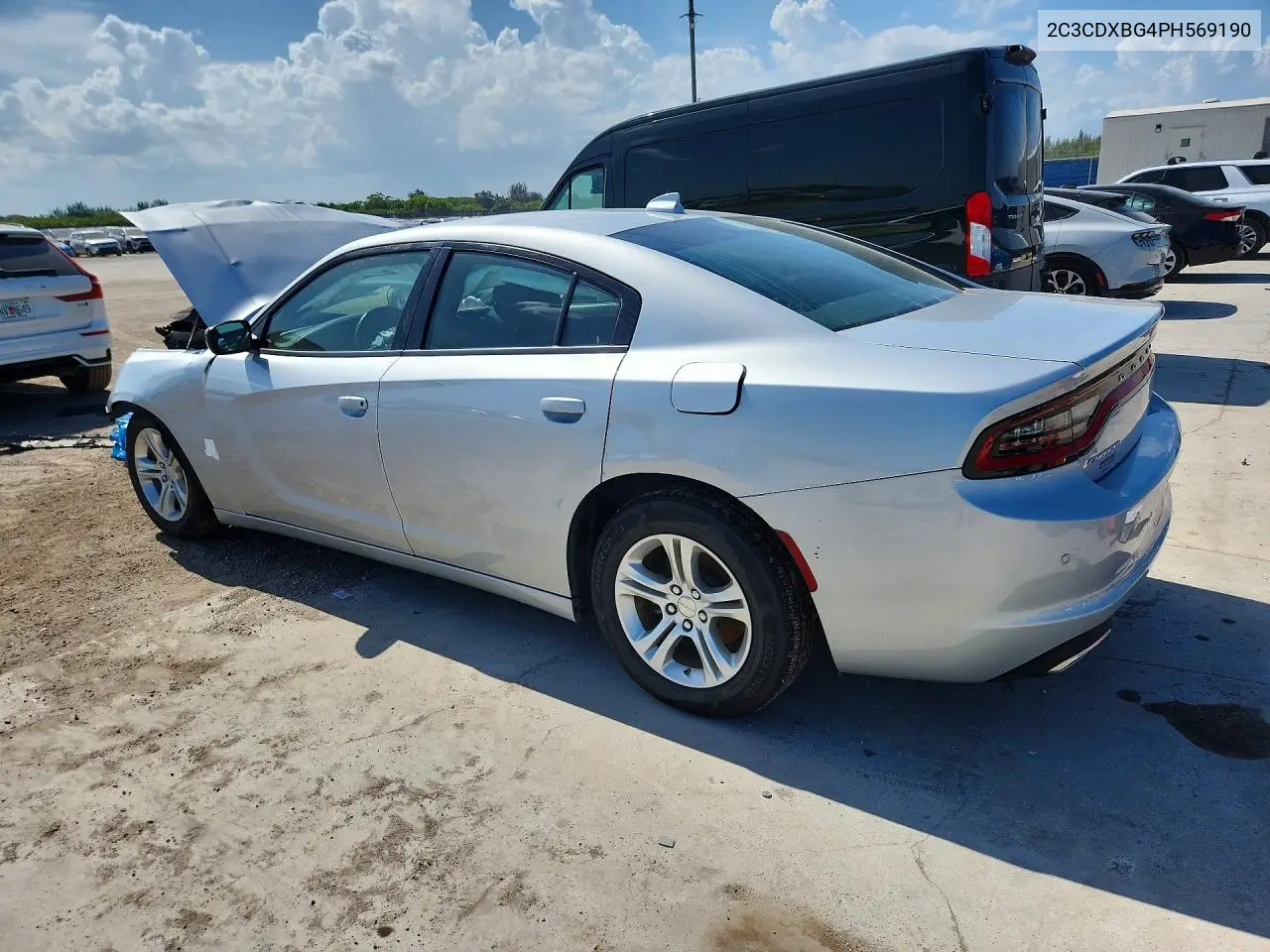 2023 Dodge Charger Sxt VIN: 2C3CDXBG4PH569190 Lot: 57430306