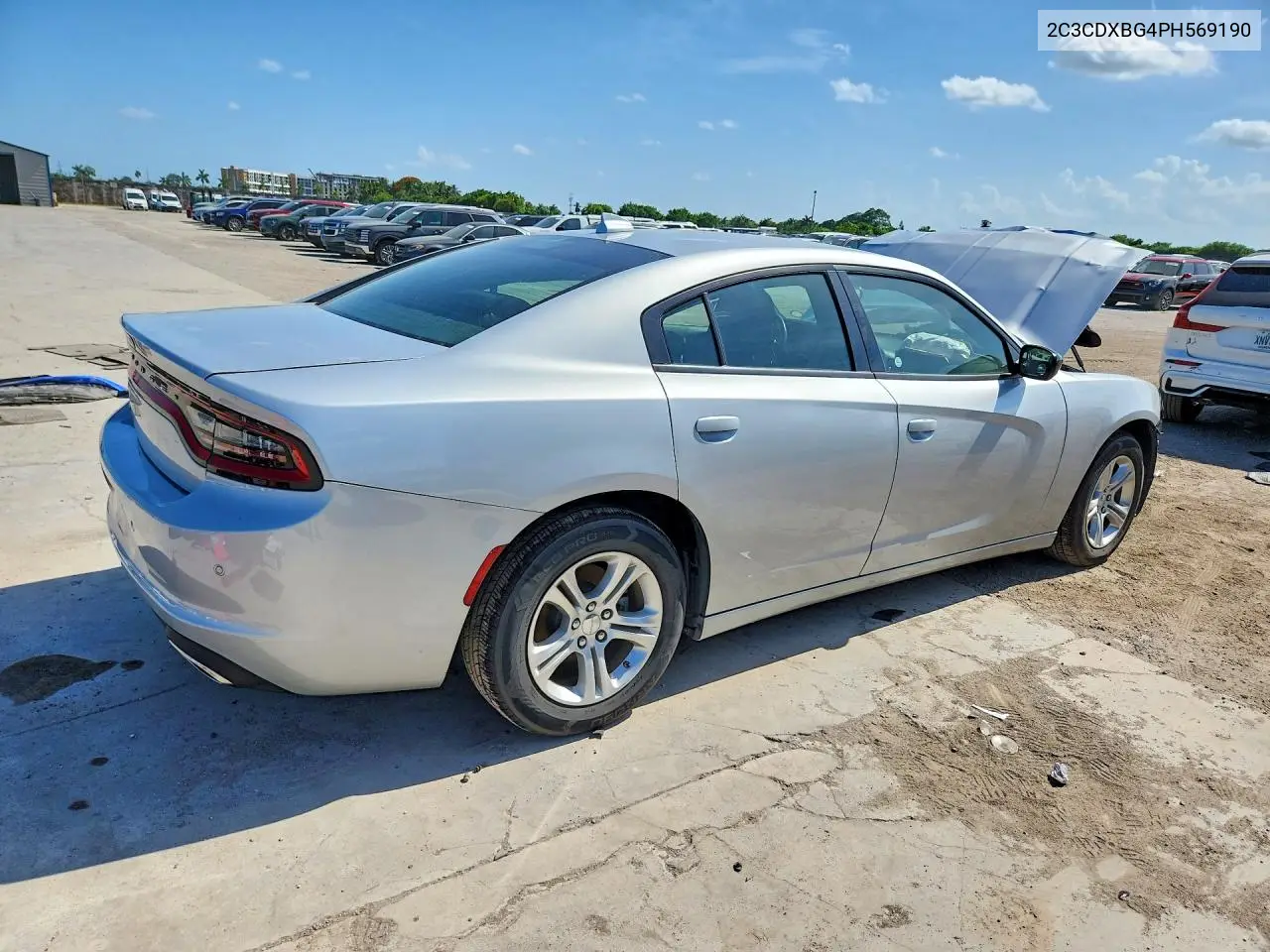 2023 Dodge Charger Sxt VIN: 2C3CDXBG4PH569190 Lot: 57430306
