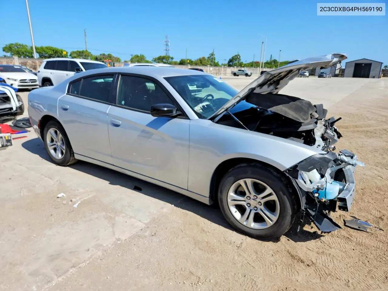 2023 Dodge Charger Sxt VIN: 2C3CDXBG4PH569190 Lot: 57430306