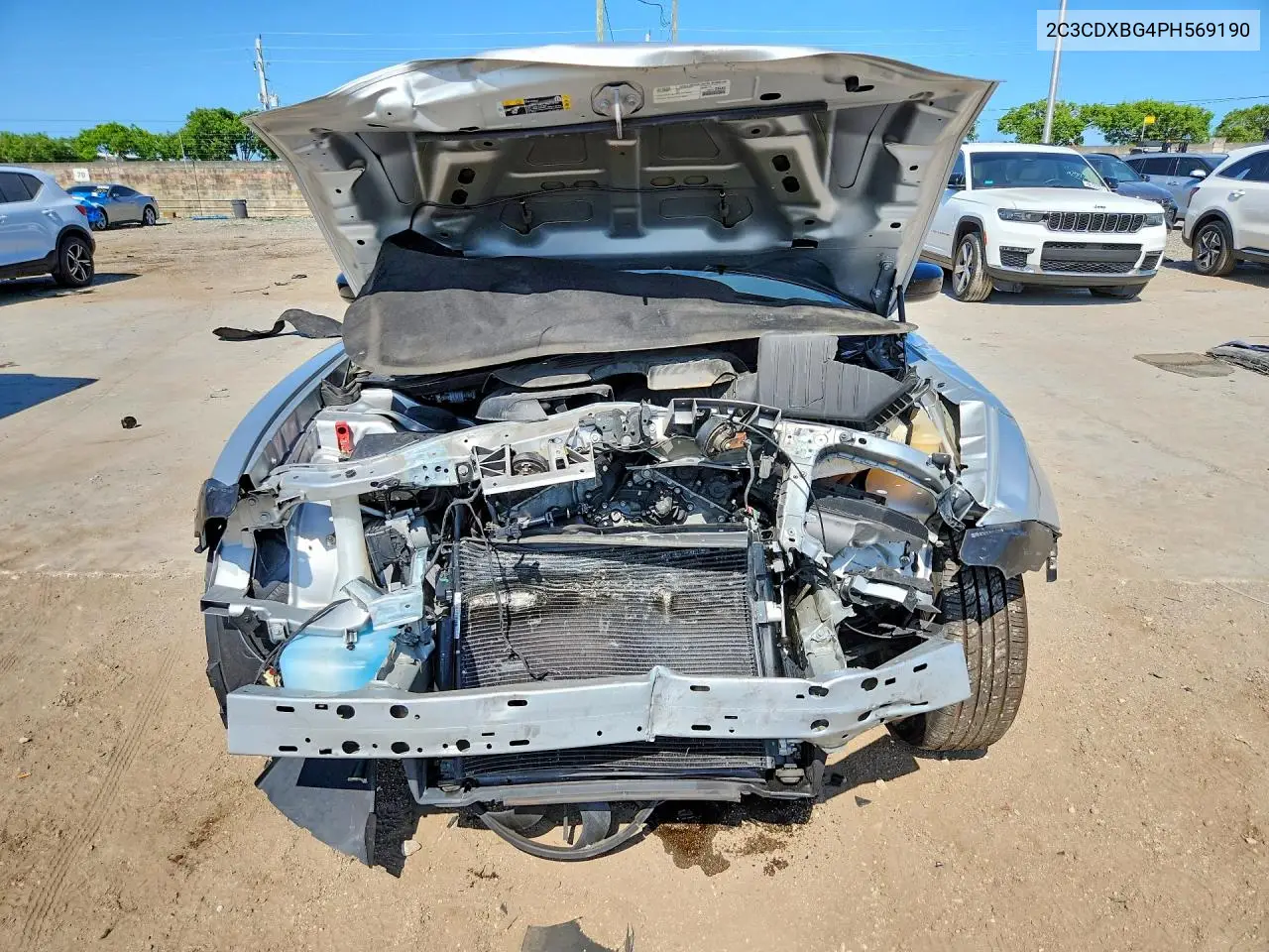 2023 Dodge Charger Sxt VIN: 2C3CDXBG4PH569190 Lot: 57430306