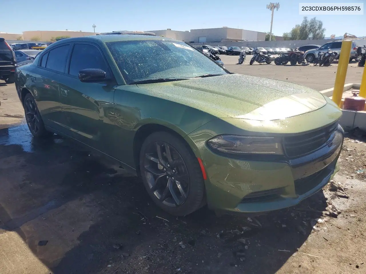 2023 Dodge Charger Sxt VIN: 2C3CDXBG6PH598576 Lot: 59672006