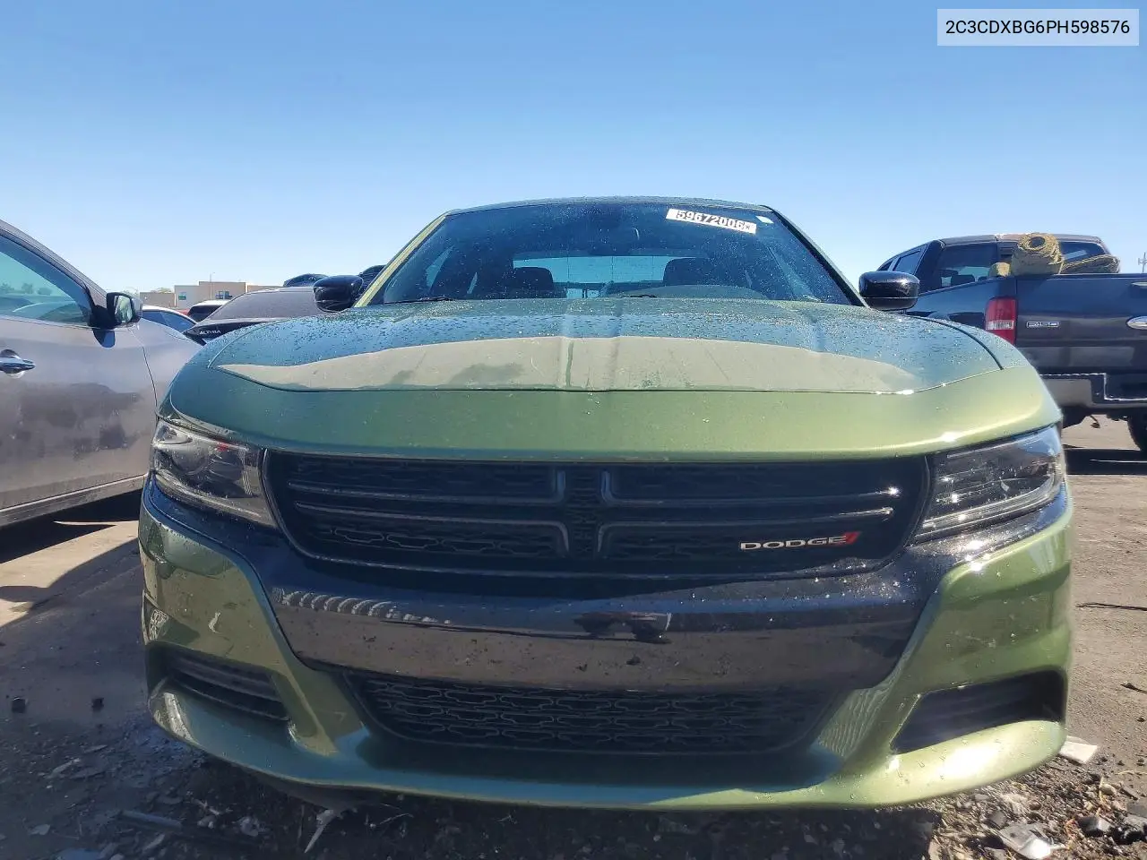2023 Dodge Charger Sxt VIN: 2C3CDXBG6PH598576 Lot: 59672006