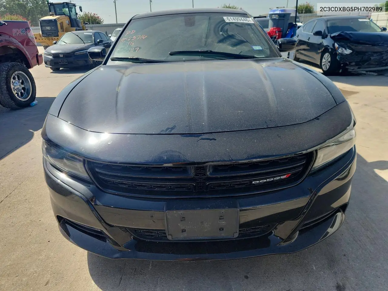 2023 Dodge Charger Sxt VIN: 2C3CDXBG5PH702989 Lot: 61499446