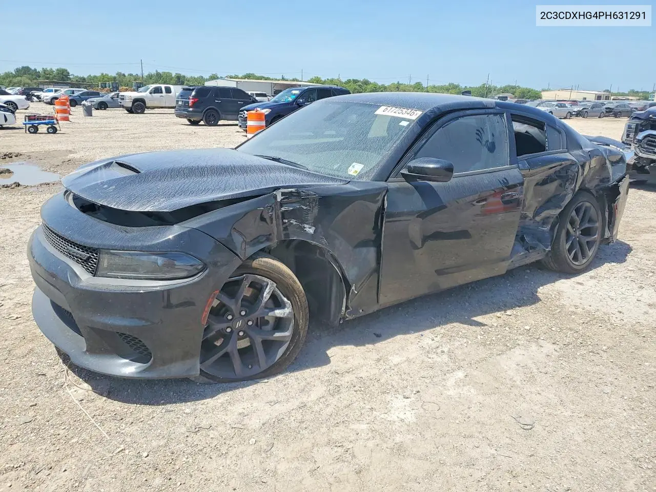 2023 Dodge Charger Gt VIN: 2C3CDXHG4PH631291 Lot: 61725346