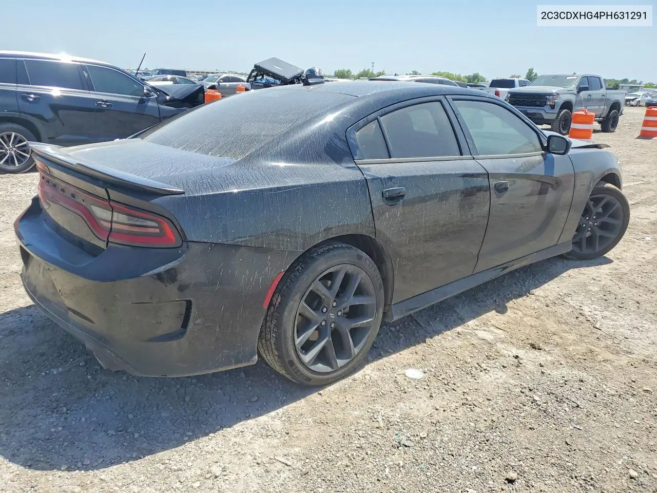2023 Dodge Charger Gt VIN: 2C3CDXHG4PH631291 Lot: 61725346