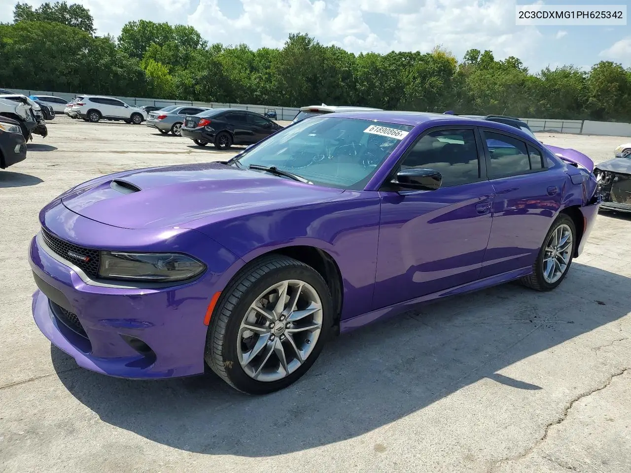 2023 Dodge Charger Gt VIN: 2C3CDXMG1PH625342 Lot: 61890866