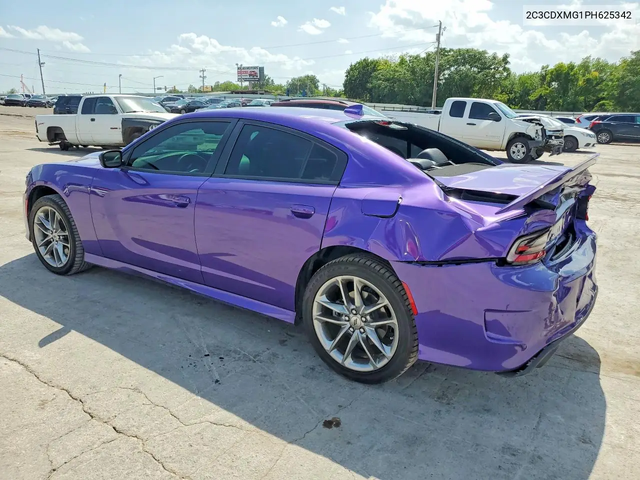 2023 Dodge Charger Gt VIN: 2C3CDXMG1PH625342 Lot: 61890866